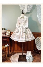 Alice Girl Iris Garden In Spring Square Neck JSK(7th Pre-Order/2 Colours/Full Payment Without Shipping)